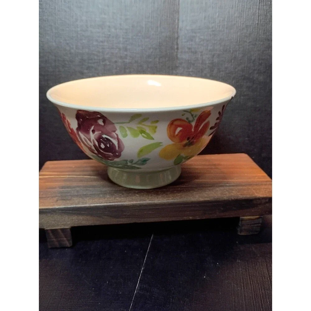 Threshold Corinna Floral Stoneware Soup Bowl 6